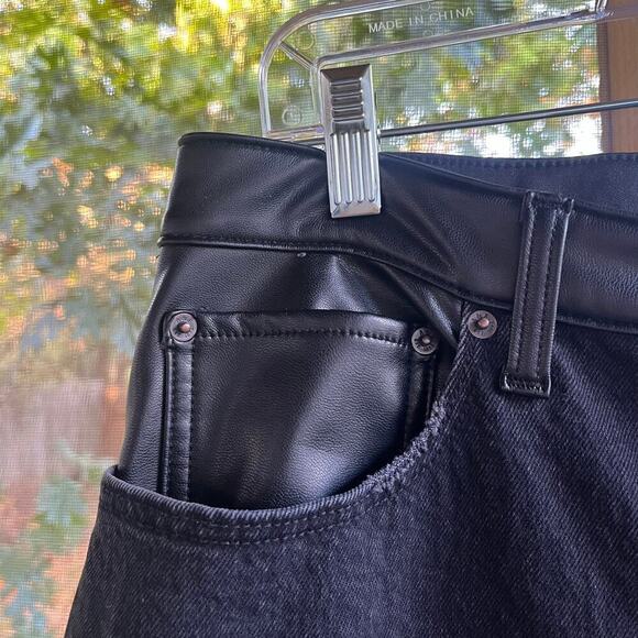 Abercrombie & Fitch Women's The 90's Relaxed Jean High Rise Black Size 14 Long - Picture 5 of 9